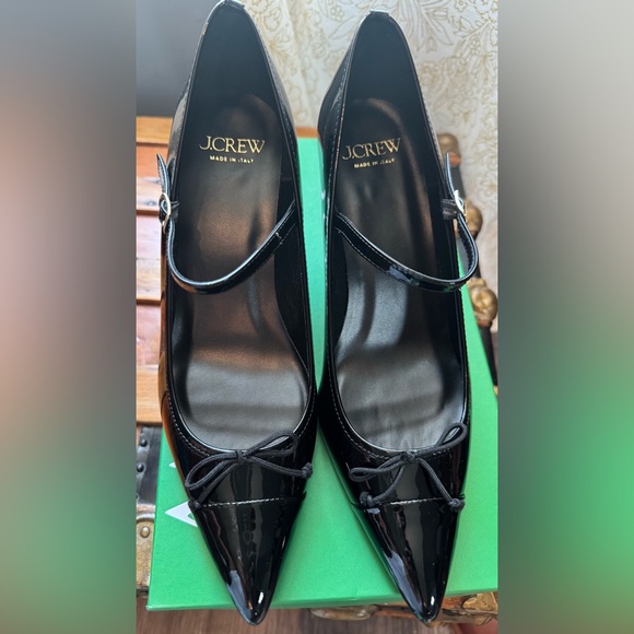 J. Crew Patent Leather Cap Toe Mary Jane Pumps - Made in Italy - Picture 8 of 10